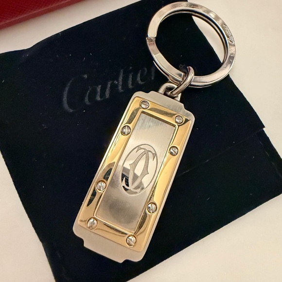 Cartier Silver and Gold Keyring - Picture 3 of 4
